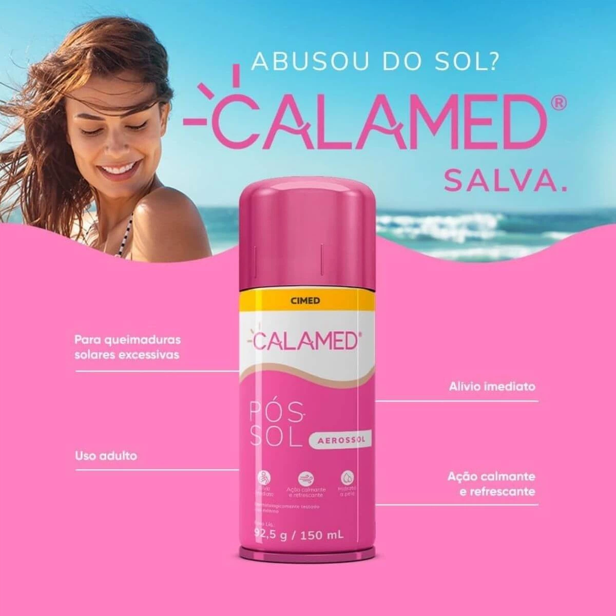 CALAMED AERO POS-SOL 150ML - CIMED — imagem 2 | Farmácia Resyla