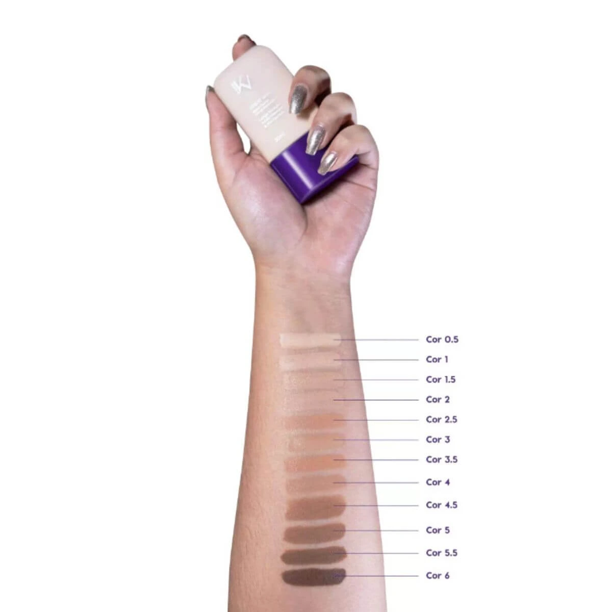 BASE FLUIDA KV MAKEUP GREAT SKIN COR 4.0 30ML — imagem 4 | Farmácia Resyla