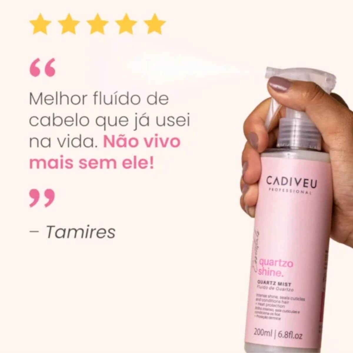 FLUÍDO QUARTZO SHINE CADIVEU 200ML — imagem 4 | Farmácia Resyla
