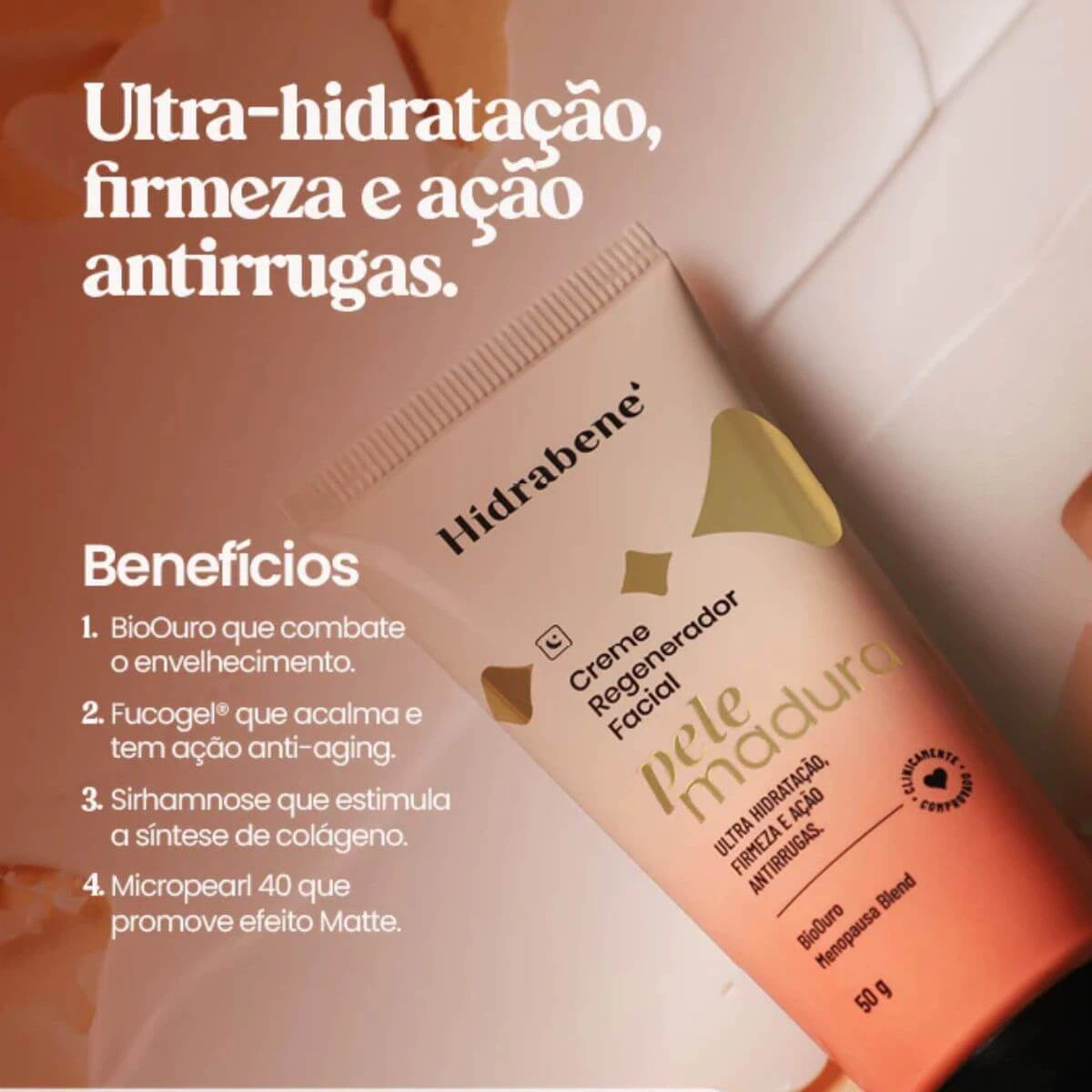 CREME HIDRABENE REGENERADOR PELE MADURA 50G — imagem 2 | Farmácia Resyla