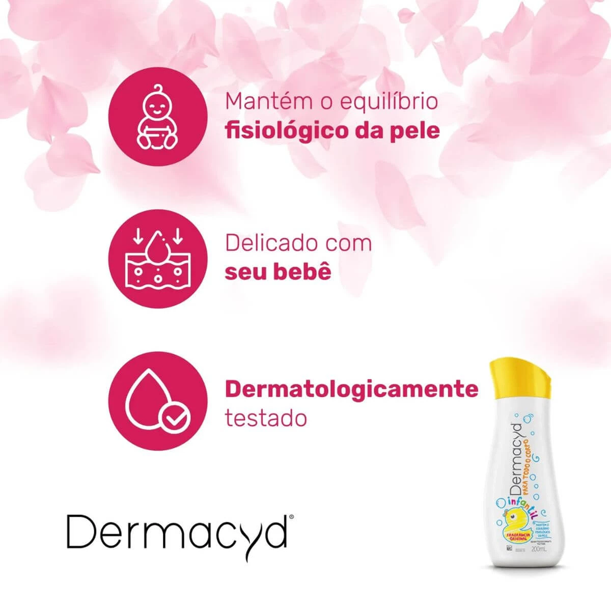 SABONETE LÍQUIDO DERMACYD INFANTIL 200ML — imagem 3 | Farmácia Resyla