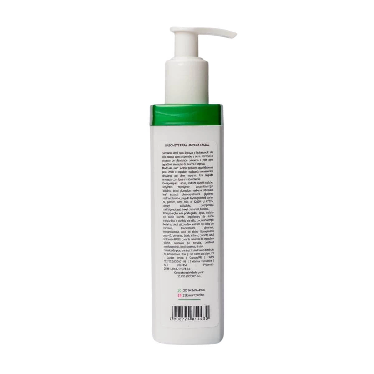 SABONETE LIMPEZA FACIAL KV PELES OLEOSAS 200ML — imagem 2 | Farmácia Resyla