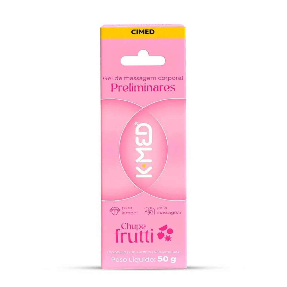 K-MED GEL DE MASSAGEM CHUPE FRUTTI 50G - CIMED — imagem 2 | Farmácia Resyla