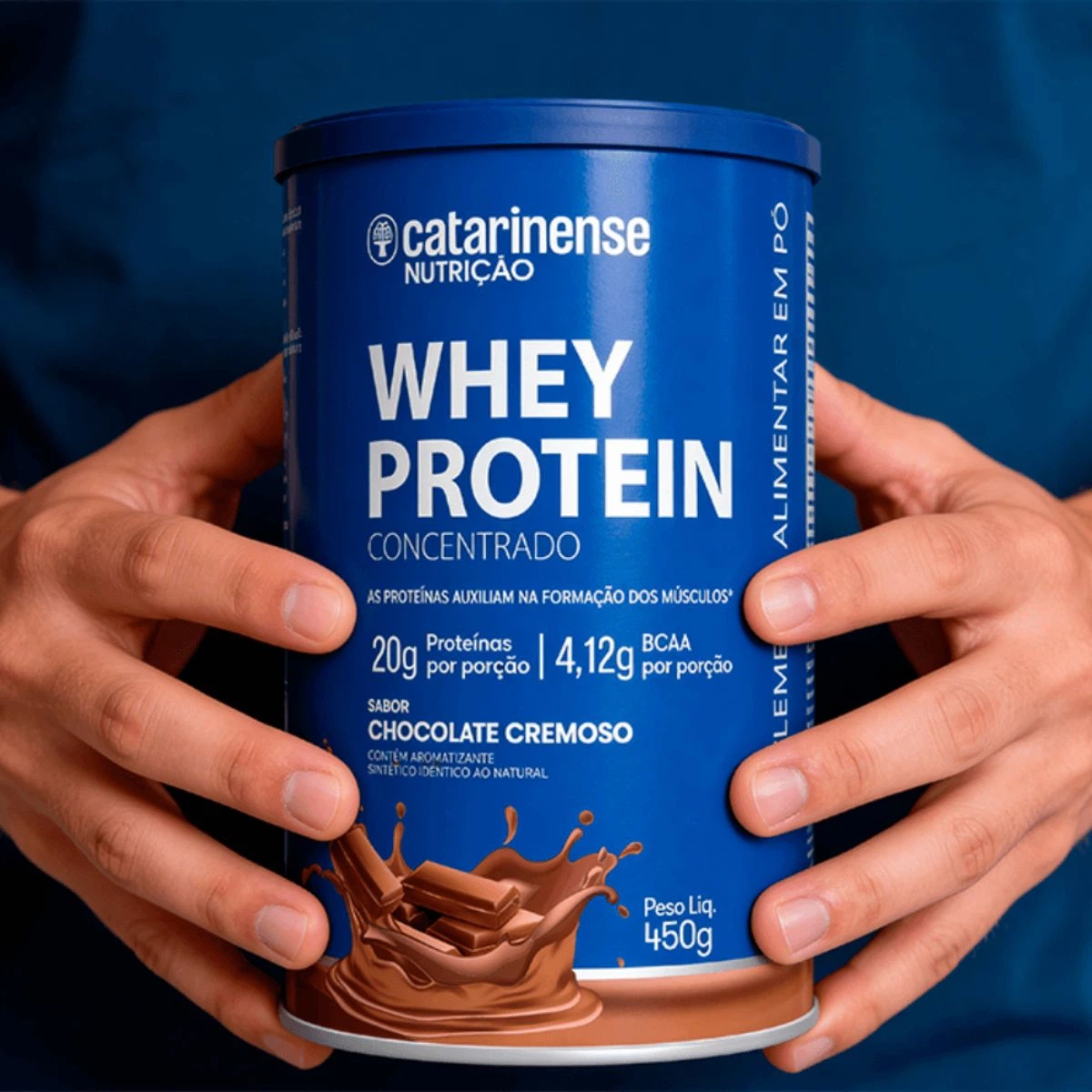 WHEY PROTEIN CONCENTRADO CHOCOLATE 450G - CATARINENSE — imagem 4 | Farmácia Resyla