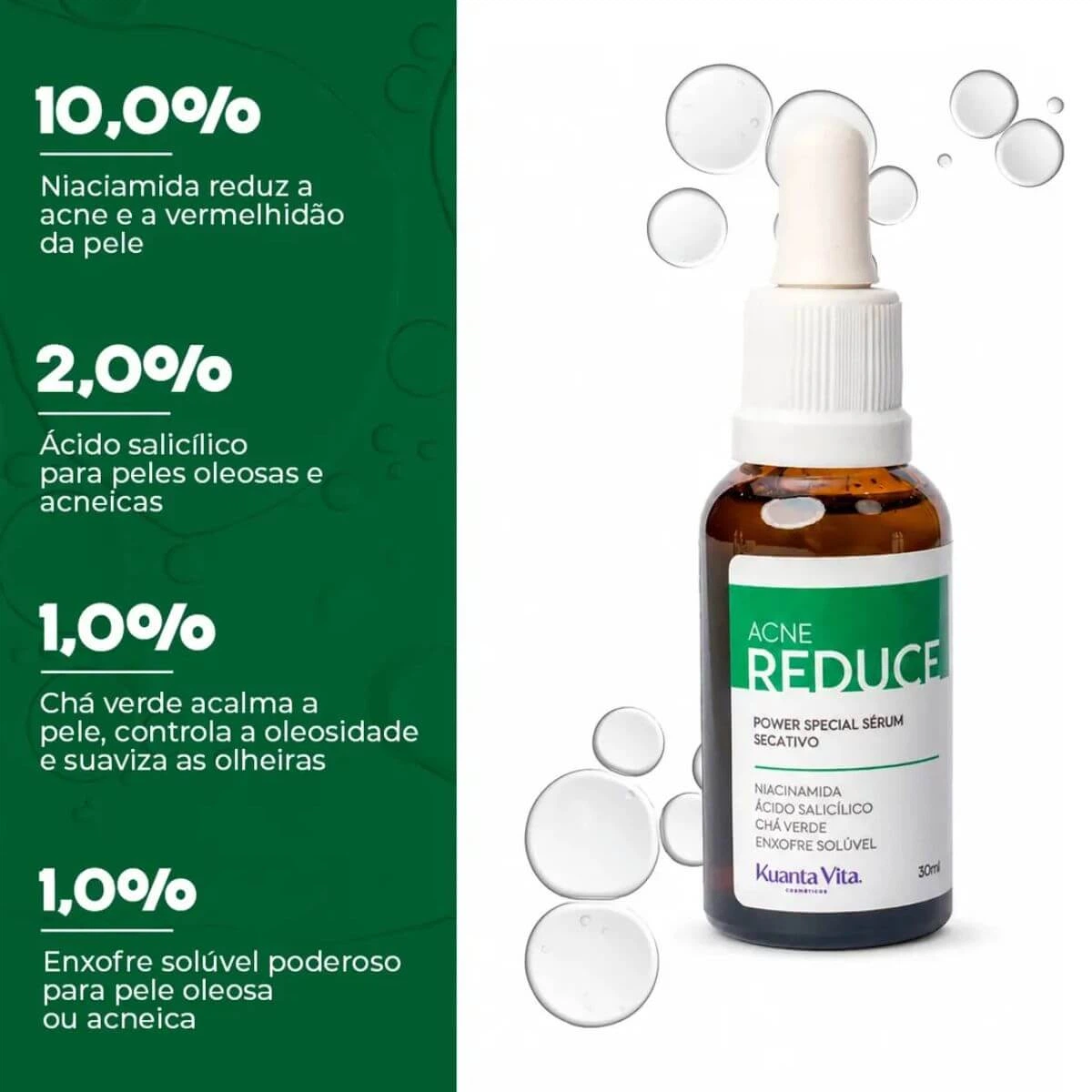 SERUM SECATIVO KV ACNE REDUCE 30ML — imagem 3 | Farmácia Resyla