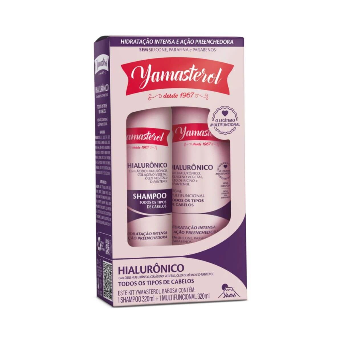 KIT YAMASTEROL HIALURÔNICO SHAMPOO 320ML  + CREME MULTIFUNCIONAL 320ML — Yamá | Farmácia Resyla