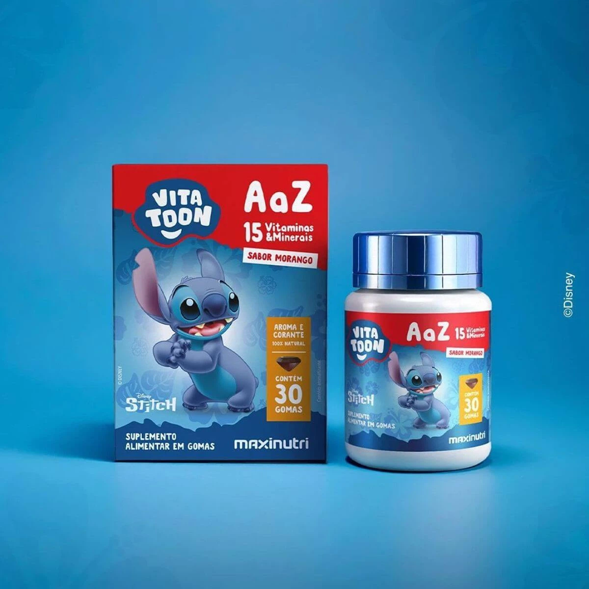 VITAMINA VITATOON A-Z MORANGO 30 GOMAS - MAXINUTRI — imagem 3 | Farmácia Resyla