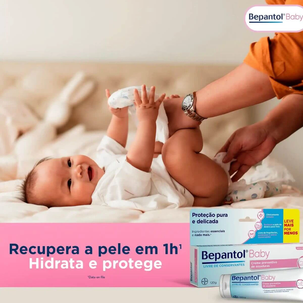 KIT 5% OFF COM 2 UNIDADES POMADAS BEPANTOL BABY 120G — imagem 2 | Farmácia Resyla