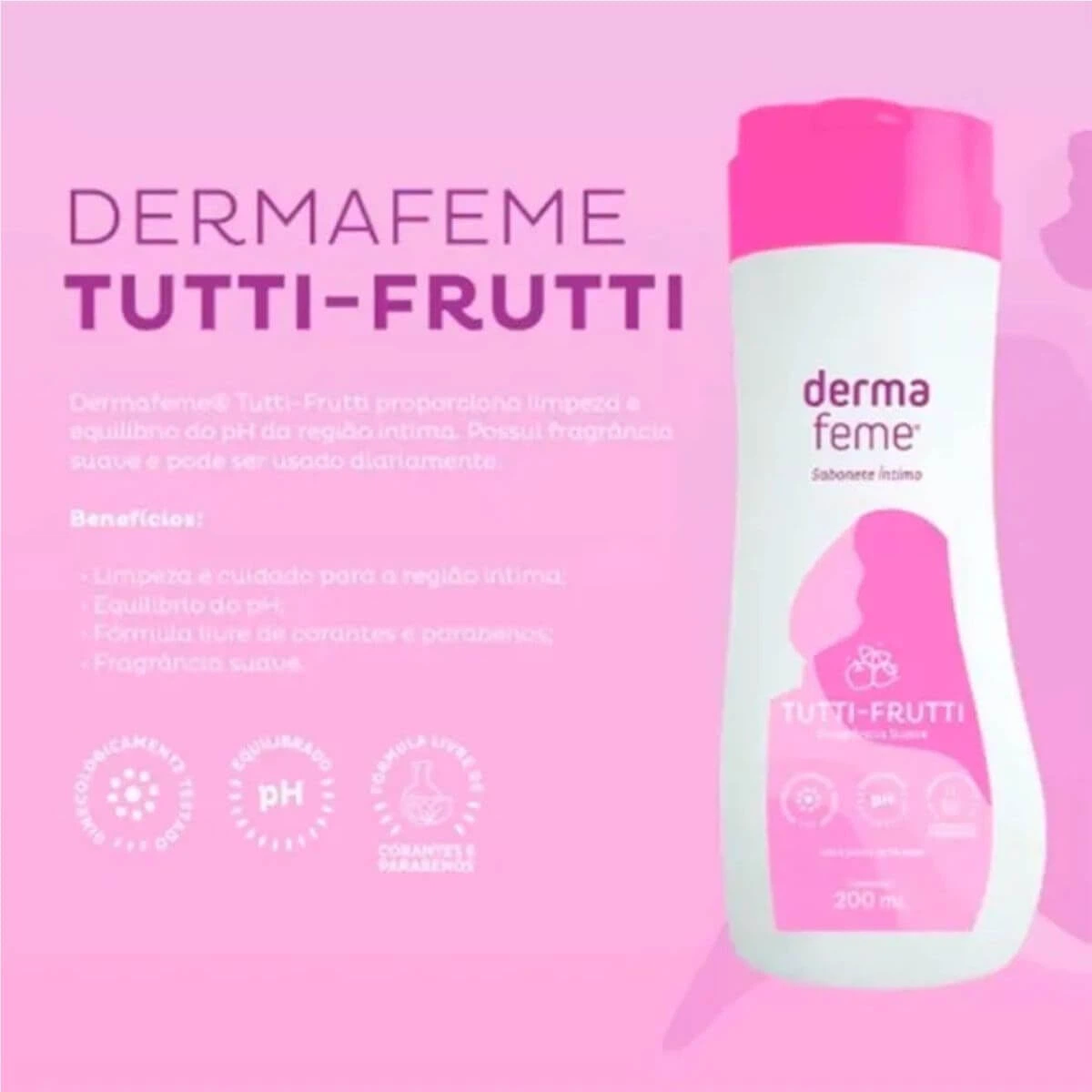 KIT SABONETE INTIMO LÍQUIDO DERMAFEME TEEN 2UN 200ML — imagem 2 | Farmácia Resyla