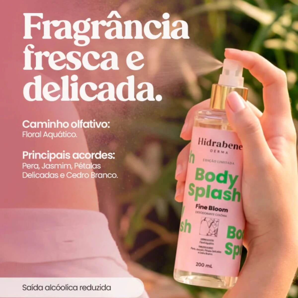 BODY SPLASH HIDRABENE FINE BLOOM 200ML — imagem 2 | Farmácia Resyla