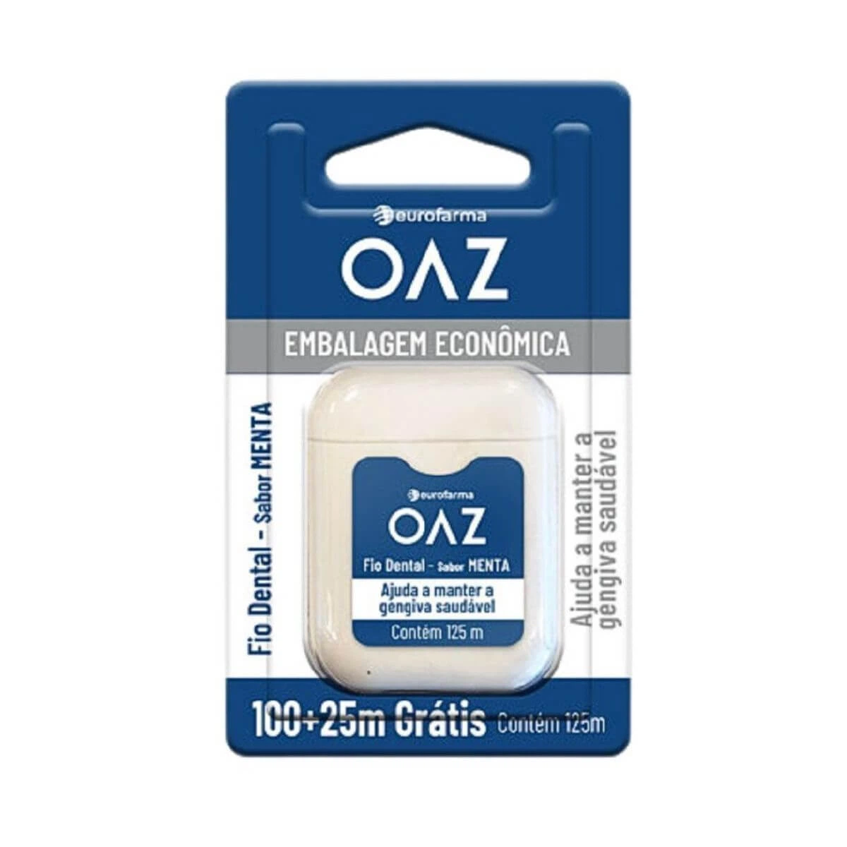 FIO DENTAL OAZ SABOR MENTA 125 METROS — OAZ | Farmácia Resyla