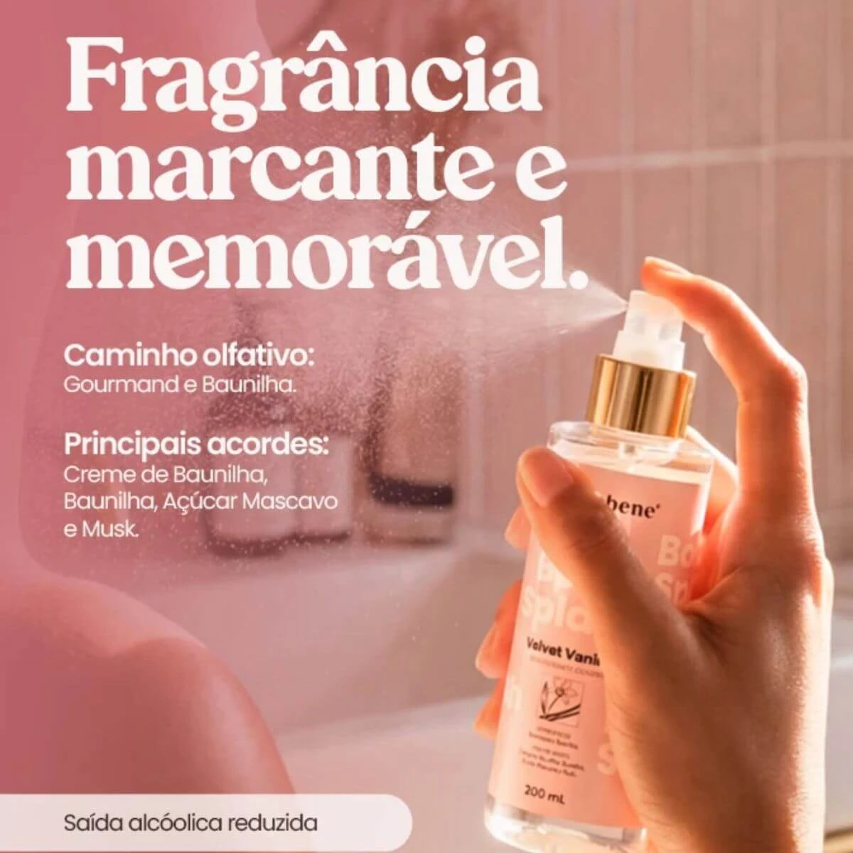 BODY SPLASH HIDRABENE VELVET VANILLA 200ML — imagem 3 | Farmácia Resyla