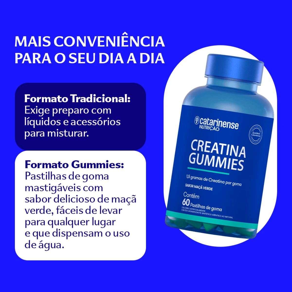 CREATINA GUMMIES CATARINENSE 60GOMAS - CATARINENSE — imagem 2 | Farmácia Resyla
