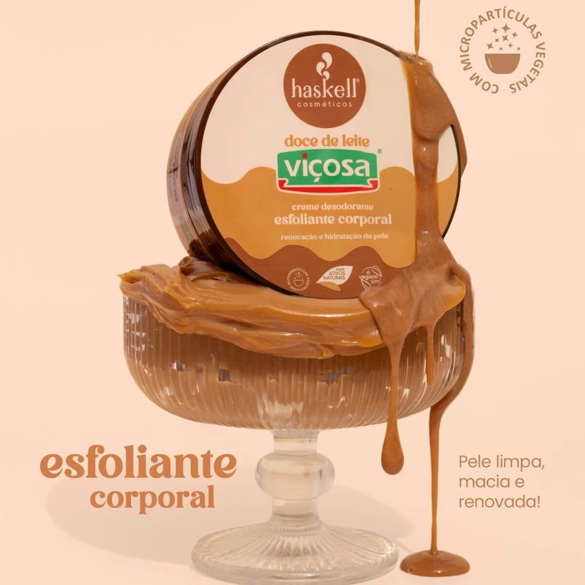 ESFOLIANTE CORPORAL HASKELL DOCE DE LEITE VIÇOSA 150G — imagem 3 | Farmácia Resyla