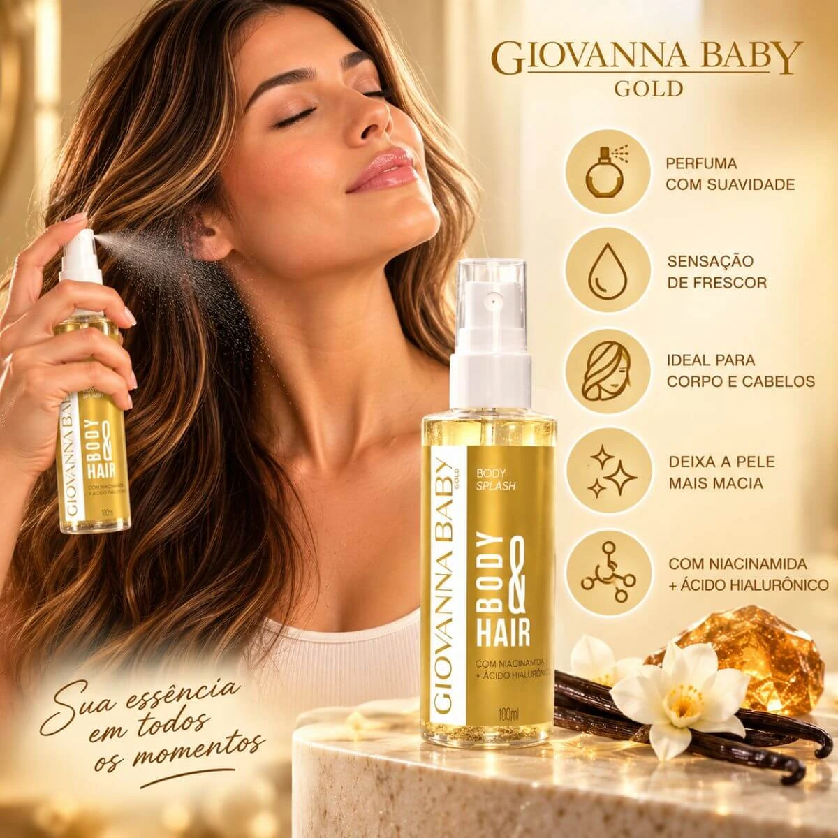 BODY E HAIR GIOVANNA BABY MINI GOLD 100ML — imagem 3 | Farmácia Resyla