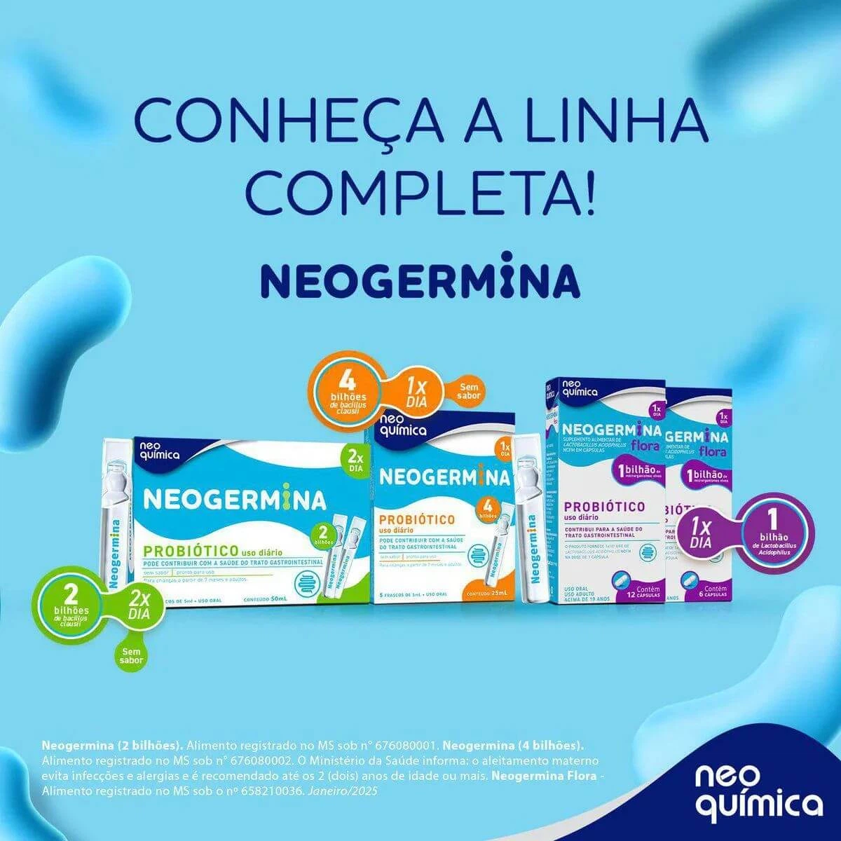NEOGERMINA FLORA 12CAPS - NEO QUIMICA — imagem 3 | Farmácia Resyla