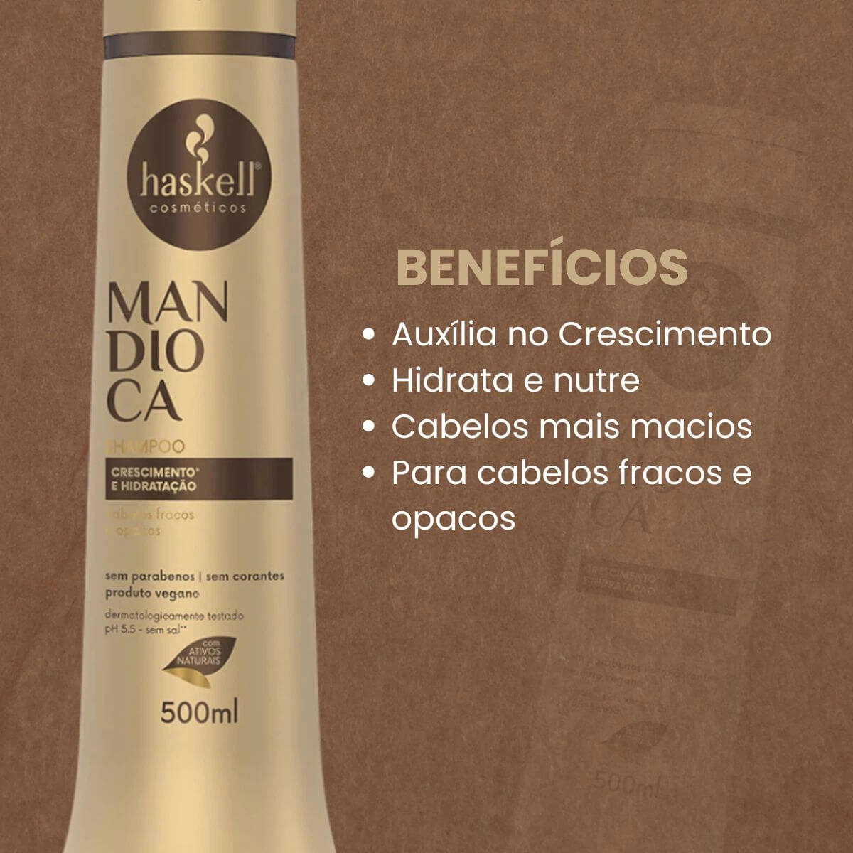 SHAMPOO HASKELL MANDIOCA 500ML — imagem 2 | Farmácia Resyla