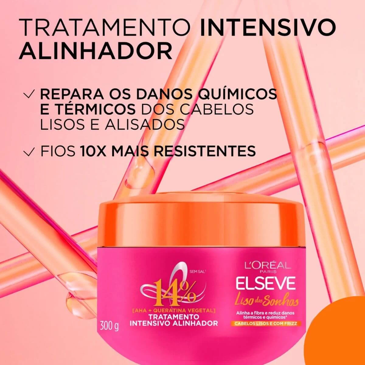 MÁSCARA ELSEVE LISO DOS SONHOS ALINHADOR 300G — imagem 2 | Farmácia Resyla