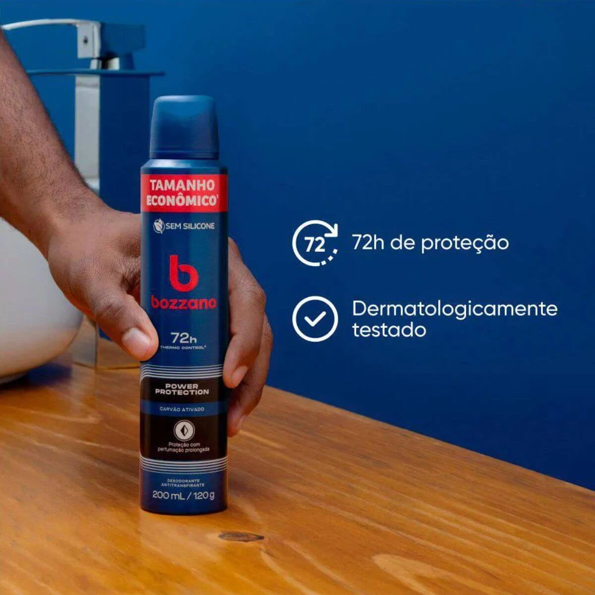 DESODORANTE BOZZANO AERO CARVAO ATIVADO 200ML — imagem 2 | Farmácia Resyla