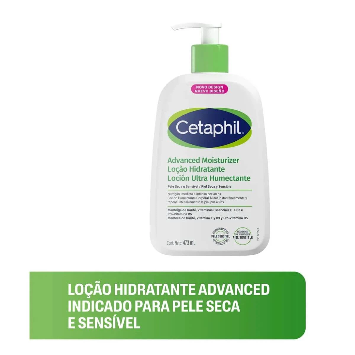 LOÇÃO HIDRATANTE CETAPHIL ADVANCED MOISTURIZER 473G — imagem 2 | Farmácia Resyla