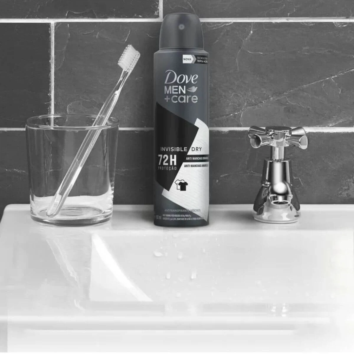 DESODORANTE ANTITRANSPIRANTE AEROSOL DOVE MEN + CARE INVISIBLE DRY MASCULINO 150ML — imagem 2 | Farmácia Resyla