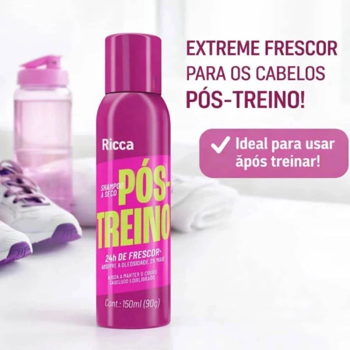 SHAMPOO A SECO POS-TREINO RICCA 150ML — imagem 4 | Farmácia Resyla