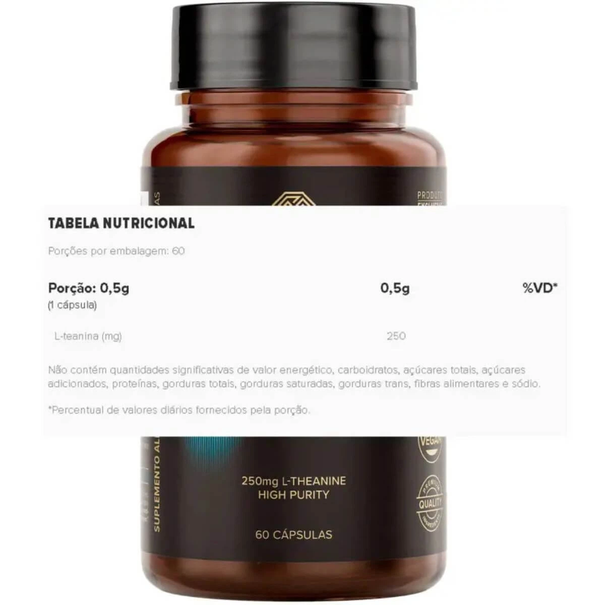 HAPPY THEANINE ESSENTIAL 60CP — imagem 3 | Farmácia Resyla