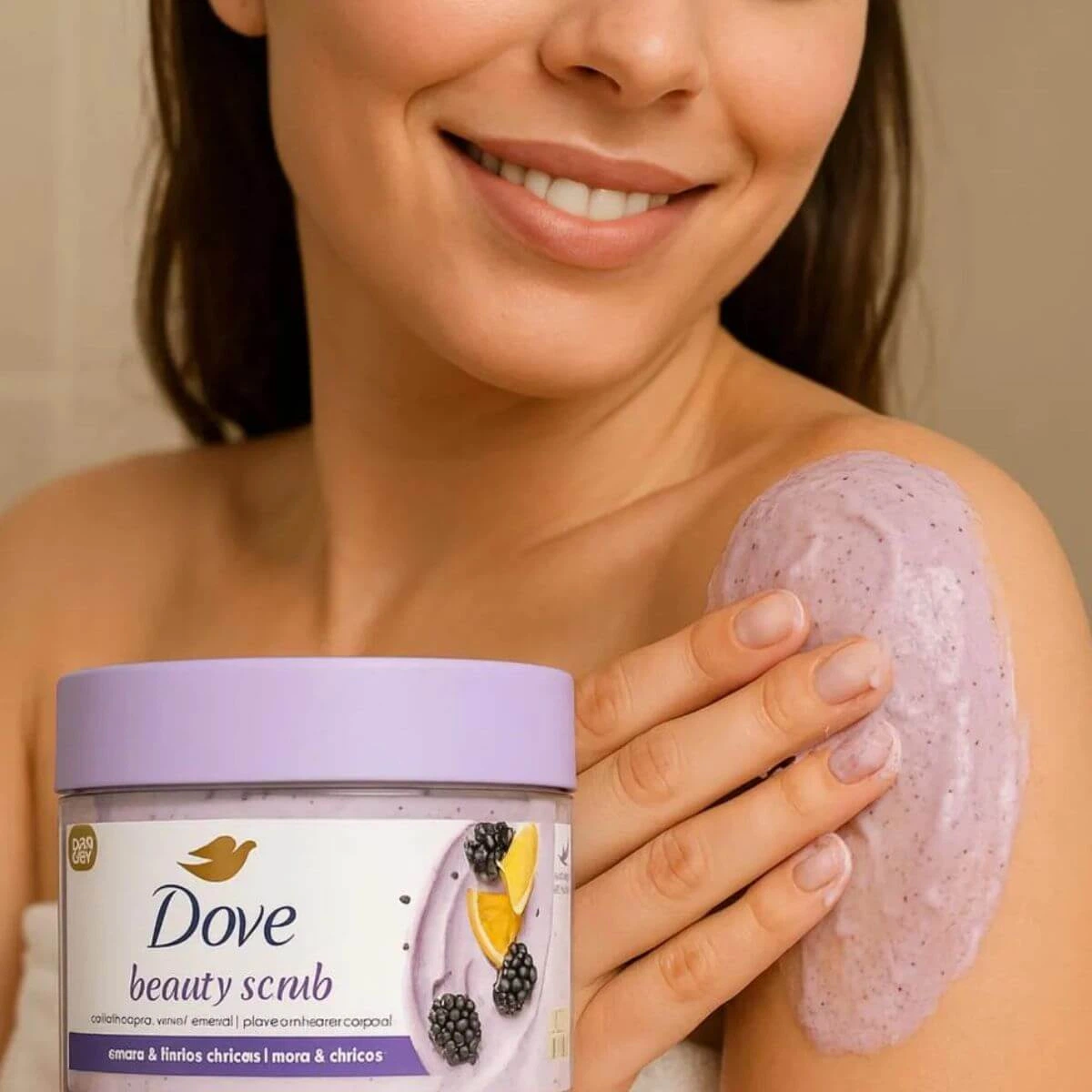 SABONETE ESFOLIANTE DOVE BEAUTY SCRUB AMORA 280G — imagem 5 | Farmácia Resyla