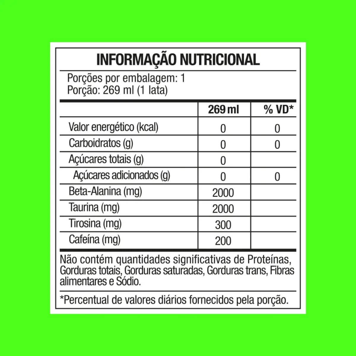 ENERGETICO ENERGY DRINK FTW DIABO VERDE 269ML — imagem 4 | Farmácia Resyla
