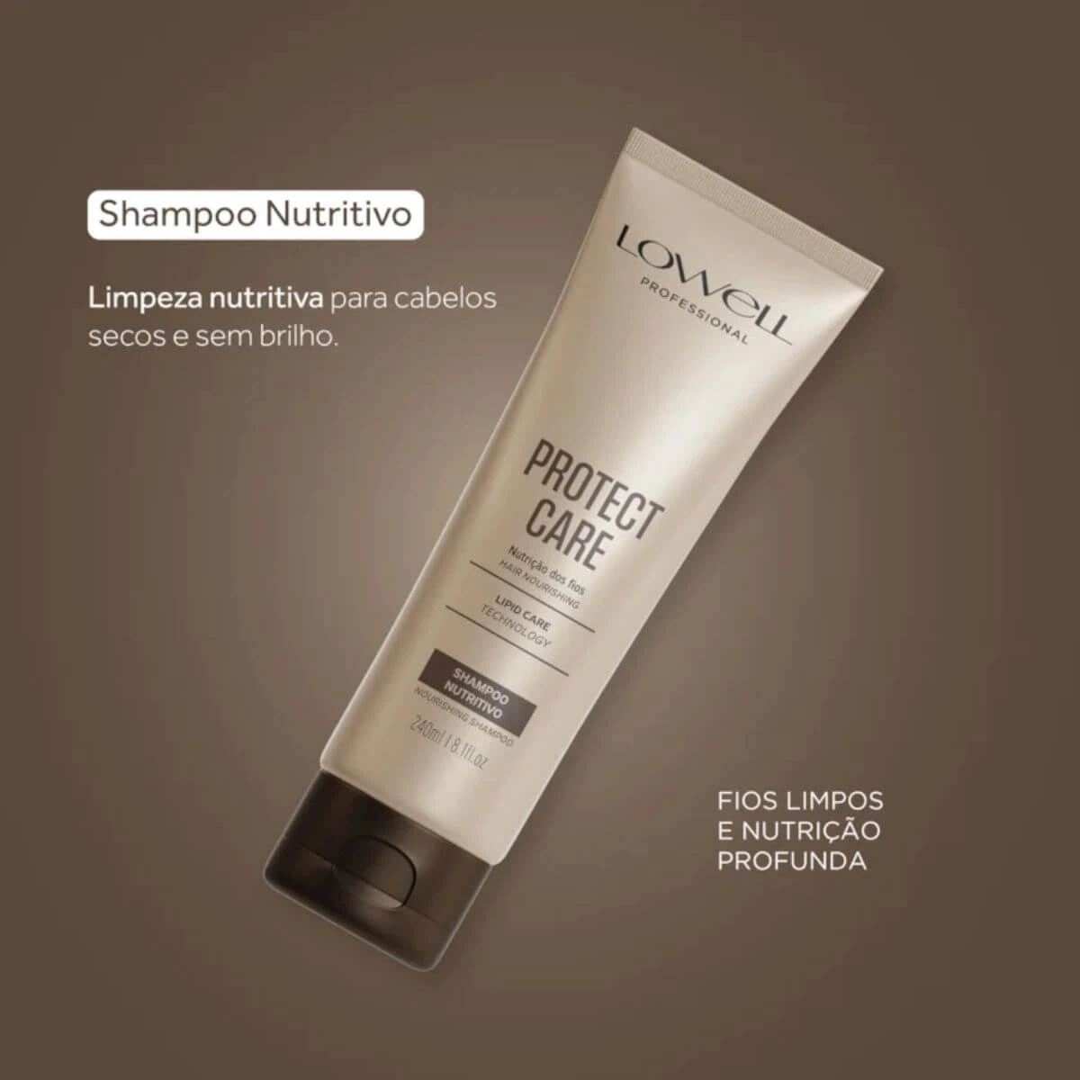 SHAMPOO LOWELL NUTRITIVO PROTECT CARE 240ML — imagem 3 | Farmácia Resyla