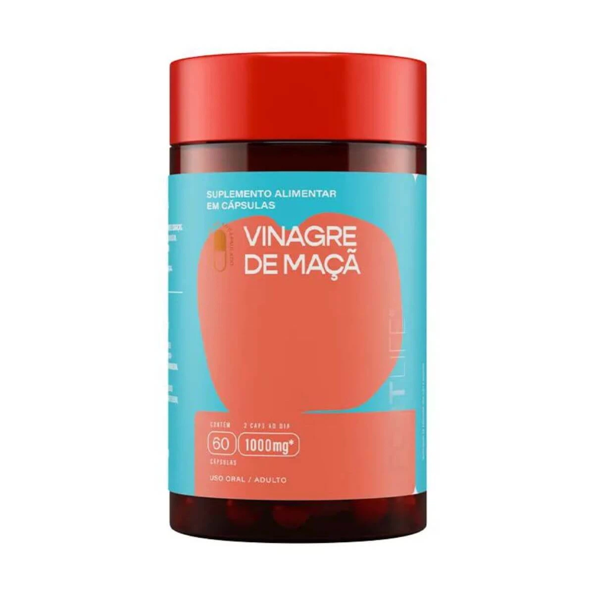 VINAGRE DE MACA VERMELHA 1000MG 60UN - FORTLIFE — imagem 3 | Farmácia Resyla