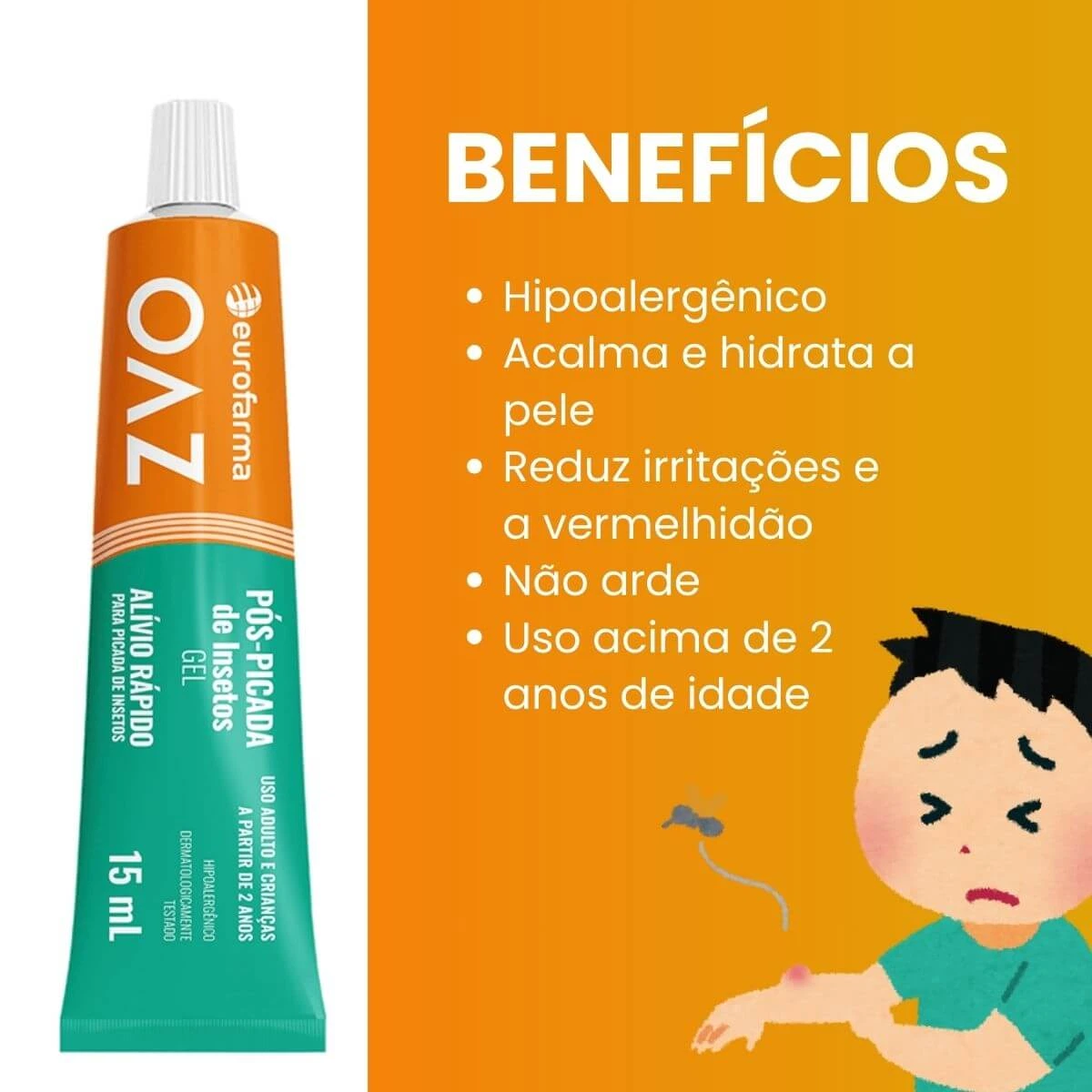 REPELENTE OAZ GEL PÓS PICADA 15ML — imagem 2 | Farmácia Resyla