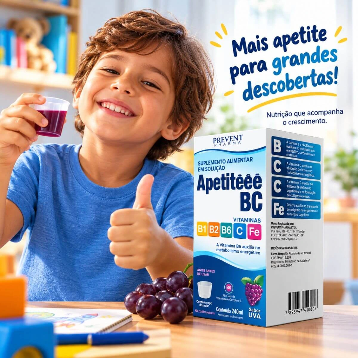 APETITEEE BC 240ML - PREVENT PHARMA — imagem 2 | Farmácia Resyla