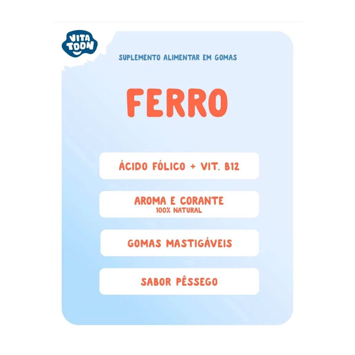 VITATOON STITCH FERRO PESSEGO 30GOMAS - MAXINUTRI — imagem 4 | Farmácia Resyla