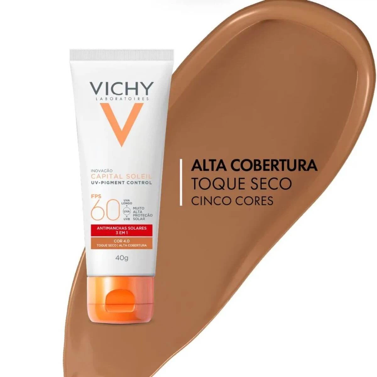 PROTETOR SOLAR VICHY UV-PIGMENT CONTROL FPS60 COR 4.0 40G — imagem 5 | Farmácia Resyla