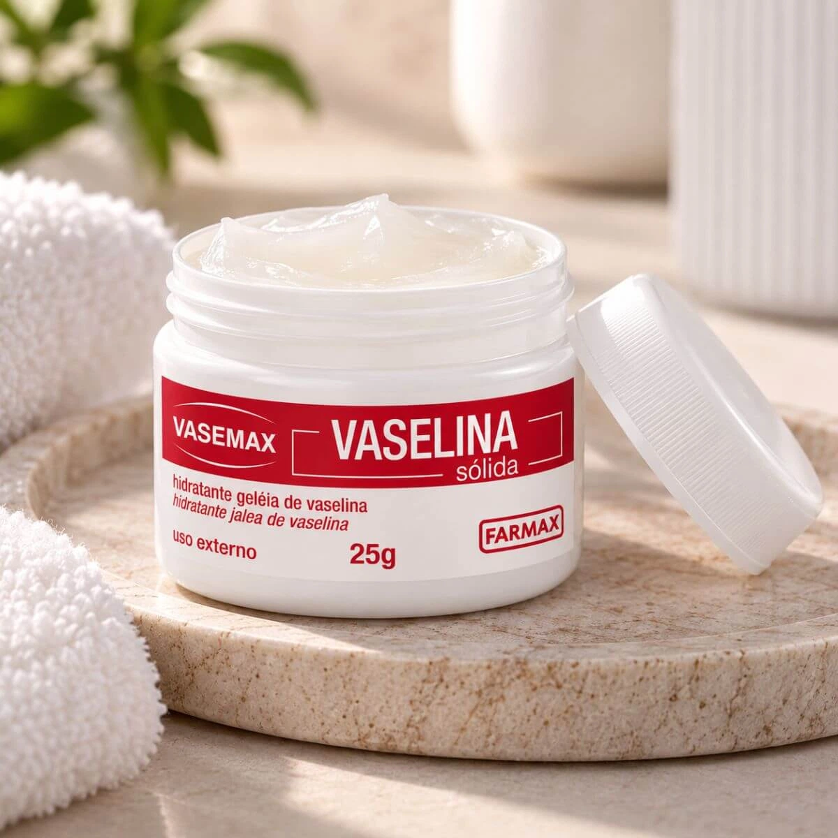 VASELINA SÓLIDA VASEMAX POTE 25G — imagem 2 | Farmácia Resyla
