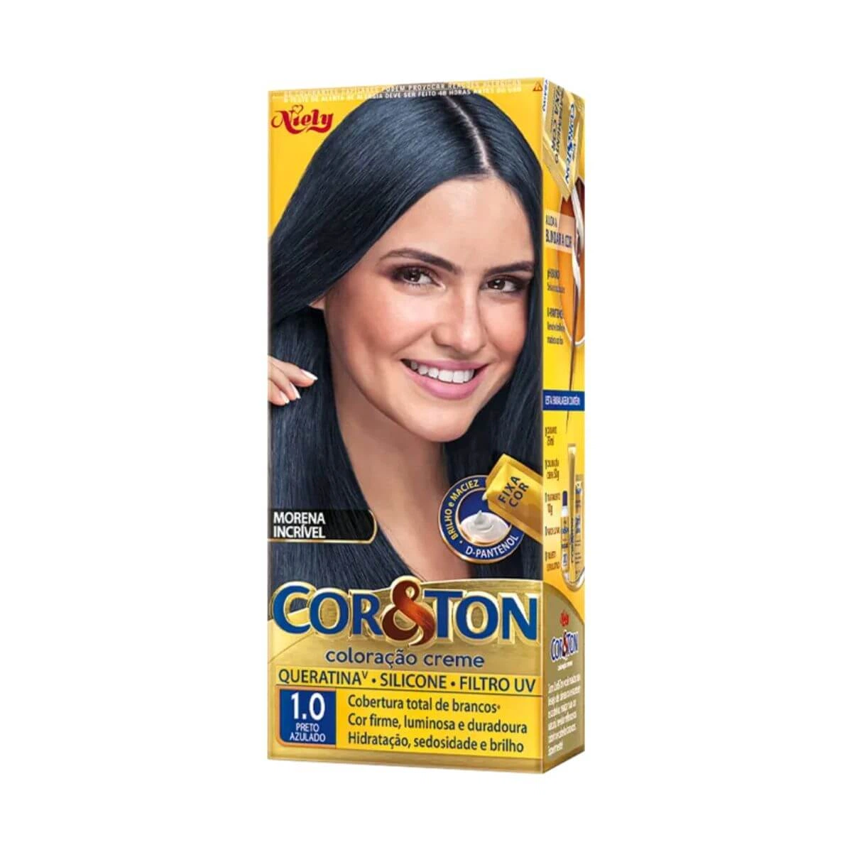 TINTA COR & TON 1.0 PRETO AZULADO — Cor & Ton | Farmácia Resyla