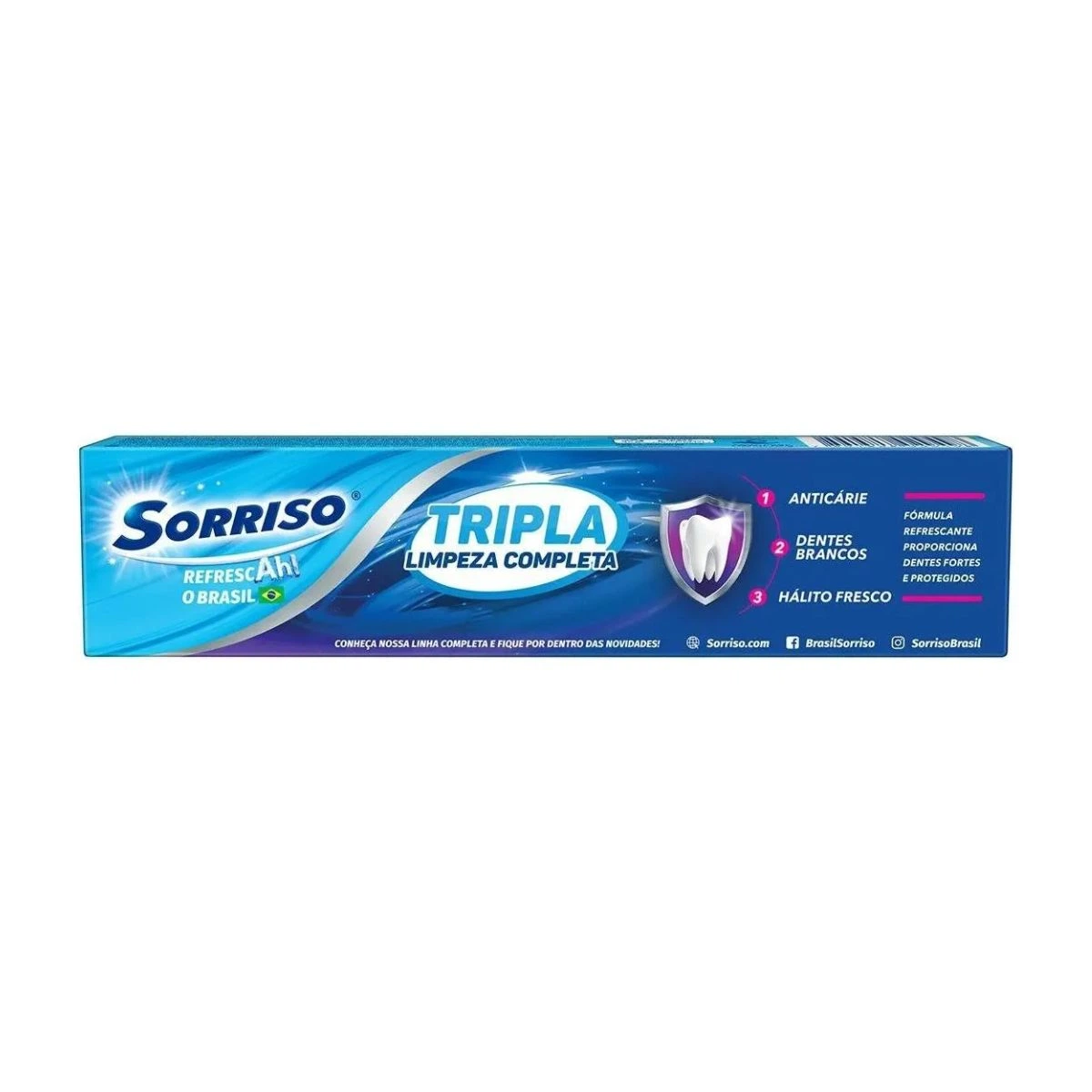 CREME DENTAL SORRISO TRIPLA LIMPEZA COMPLETA 70G — imagem 3 | Farmácia Resyla