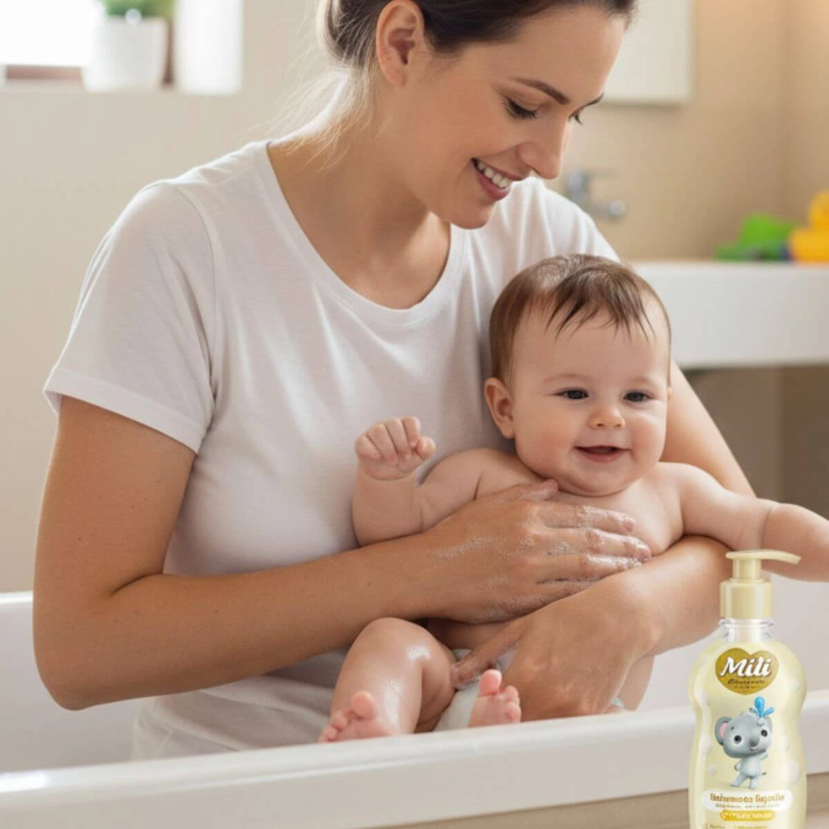 SABONETE LÍQUIDO MILI LOVE CARE TALCO SUAVE 400ML — imagem 2 | Farmácia Resyla