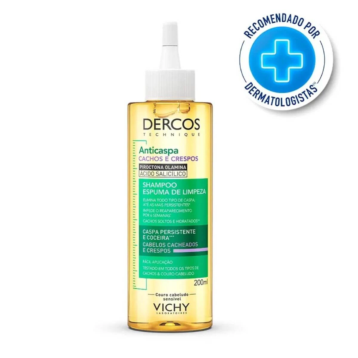 SHAMPOO ANTICASPA VICHY DERCOS CACHOS E CRESPOS 200ML — imagem 3 | Farmácia Resyla