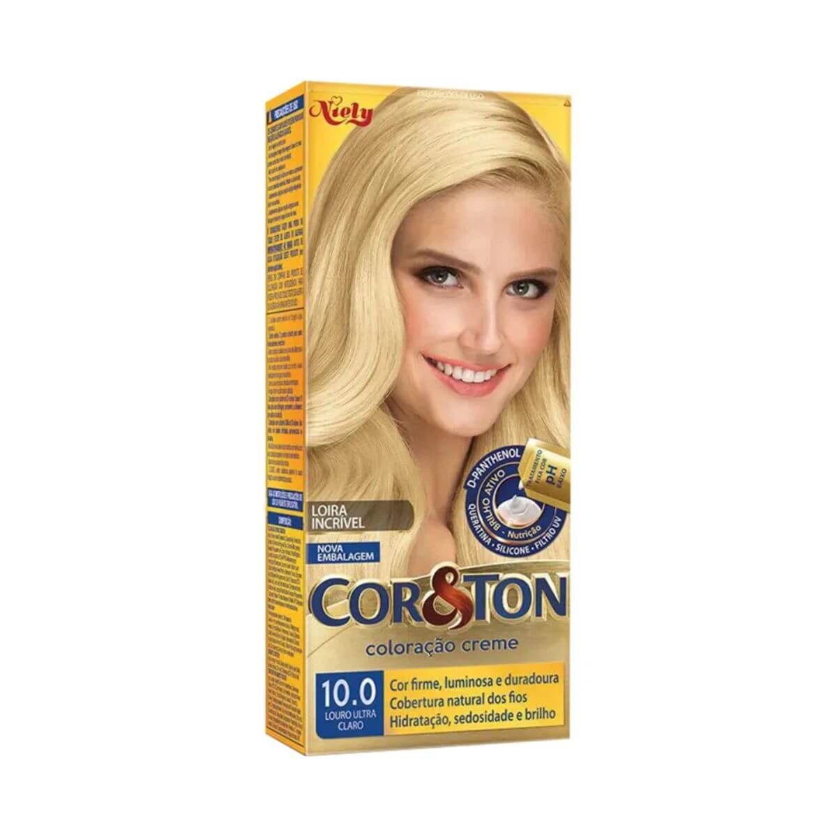 TINTA COR & TON 10.0 LOURO ULTRA CLARO — Cor & Ton | Farmácia Resyla