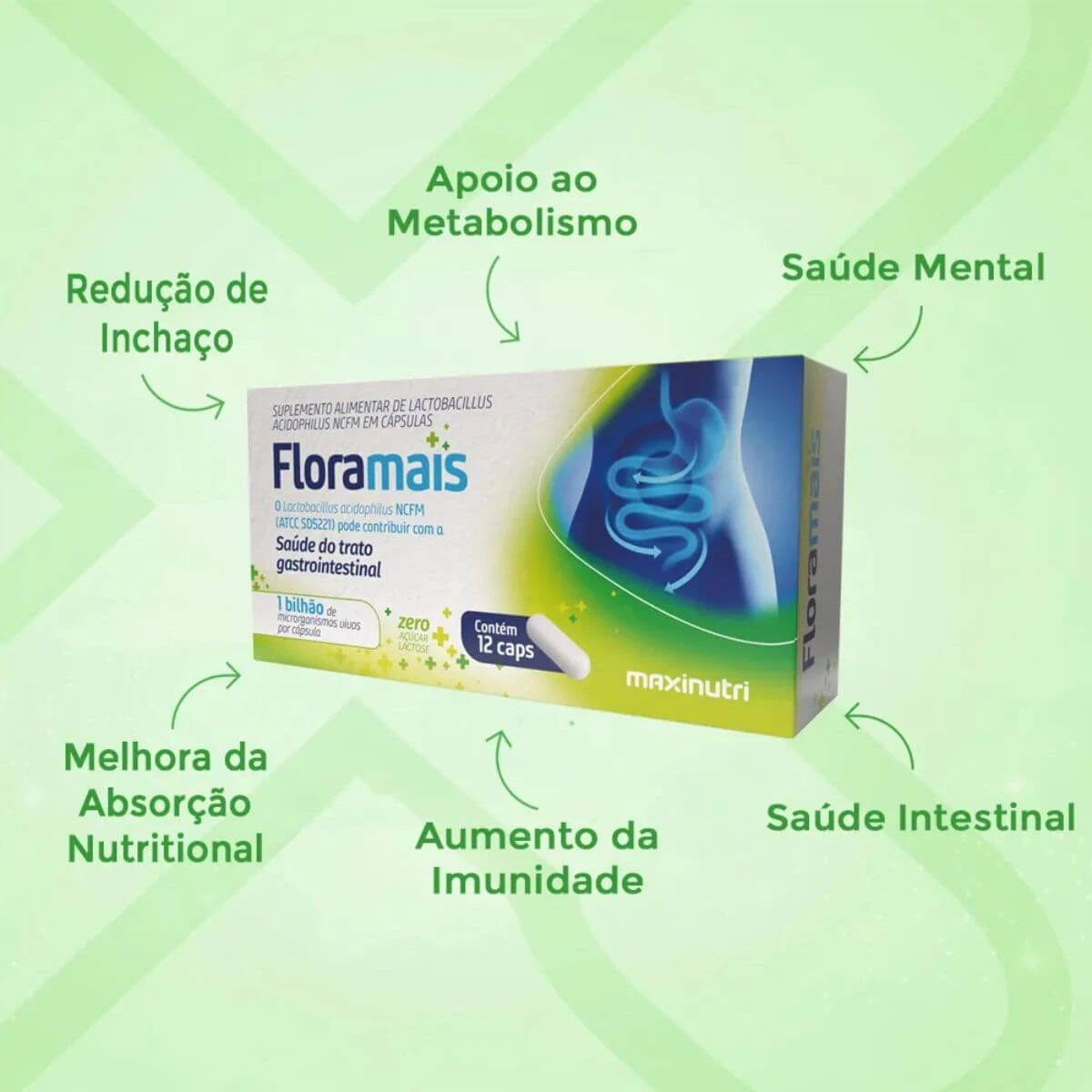 FLORAMAIS ZINCO PRO 12CPS - MAXINUTRI — imagem 2 | Farmácia Resyla