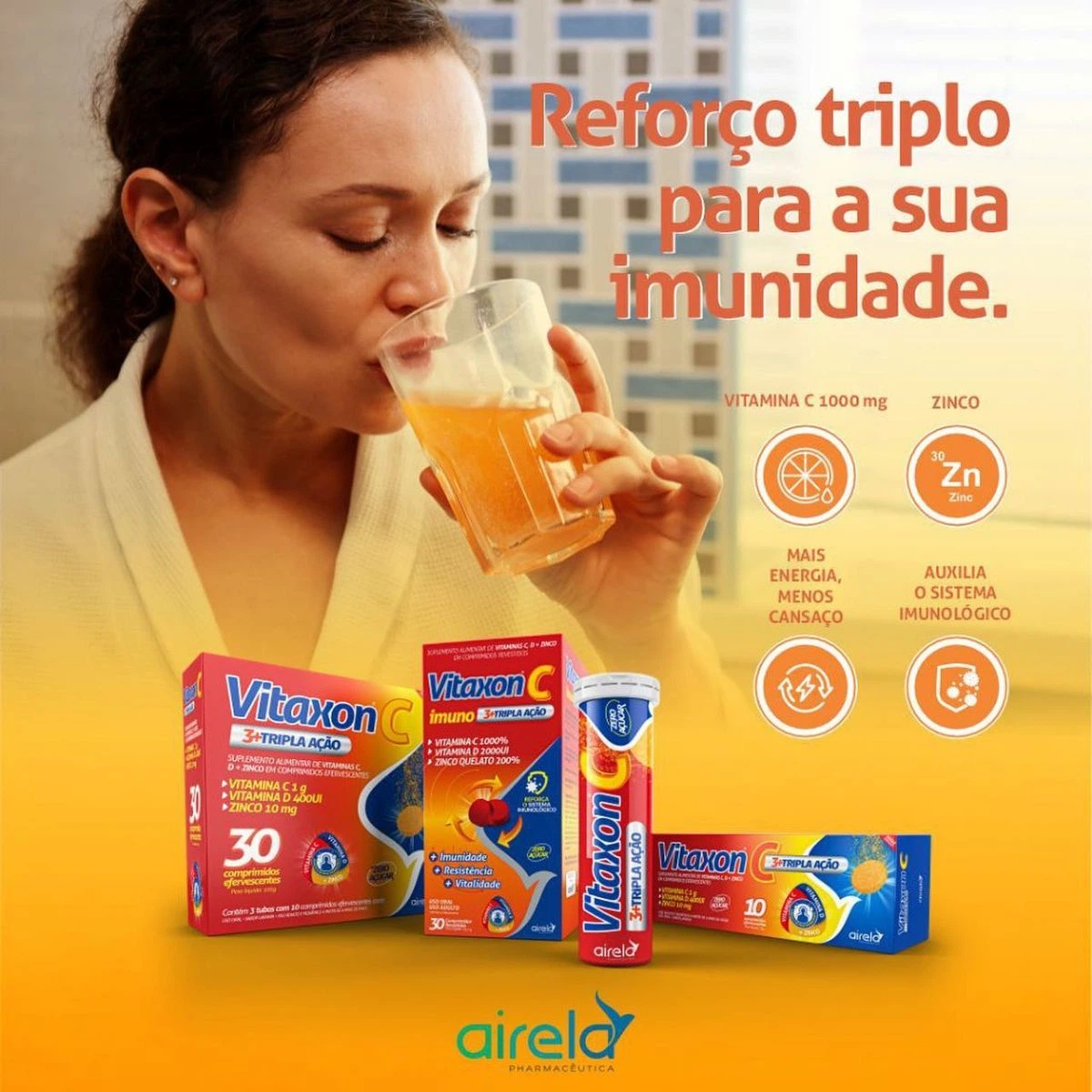 VITAXON C TRIPLA AÇÃO IMUNO 30CP - AIRELA — imagem 2 | Farmácia Resyla