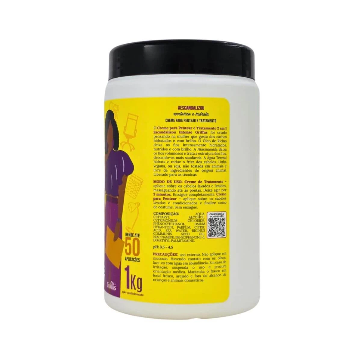 MÁSCARA GRIFFUS INTENSE ESCANDALIZOU 1KG — imagem 3 | Farmácia Resyla