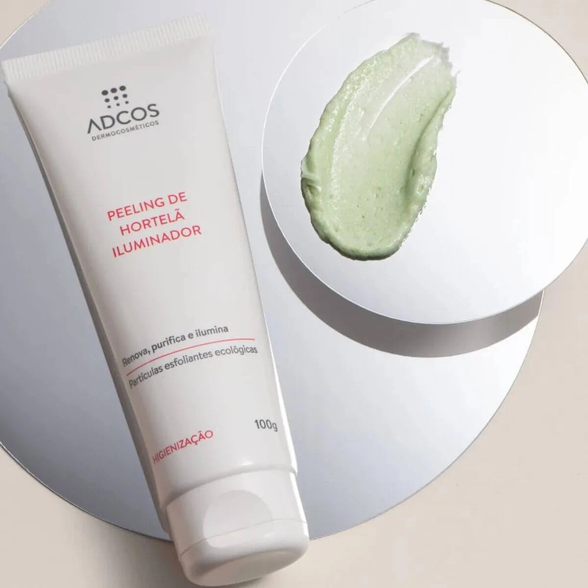 ESFOLIANTE EM GEL CREME ADCOS PEELING DE HORTELA 100G — imagem 3 | Farmácia Resyla