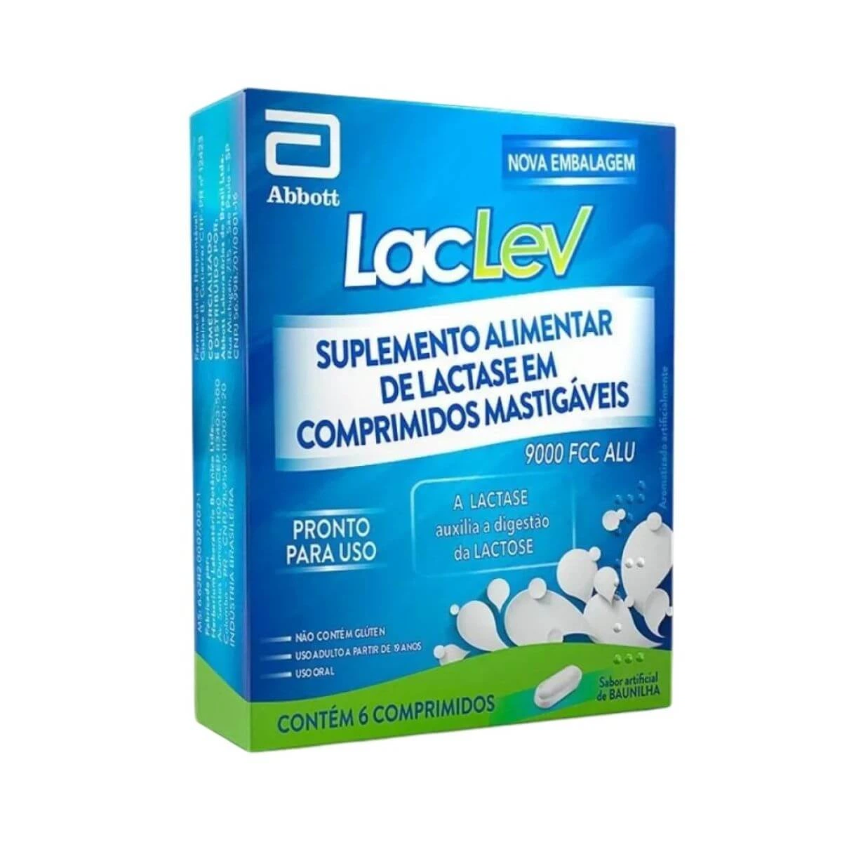 LACLEV 9000 FCC 6CP MASTIGÁVEIS - ABBOTT — Abbott | Farmácia Resyla