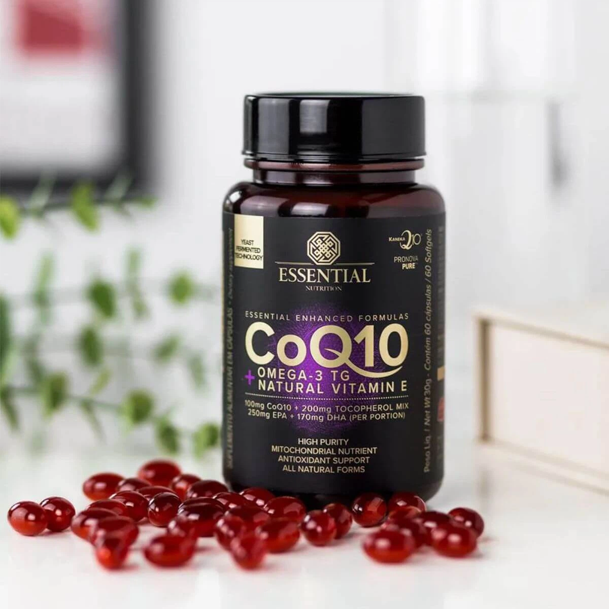 COEZIMA Q10 + ÔMEGA 3 TG + VITAMINA E 120CP ESSENTIAL — imagem 4 | Farmácia Resyla