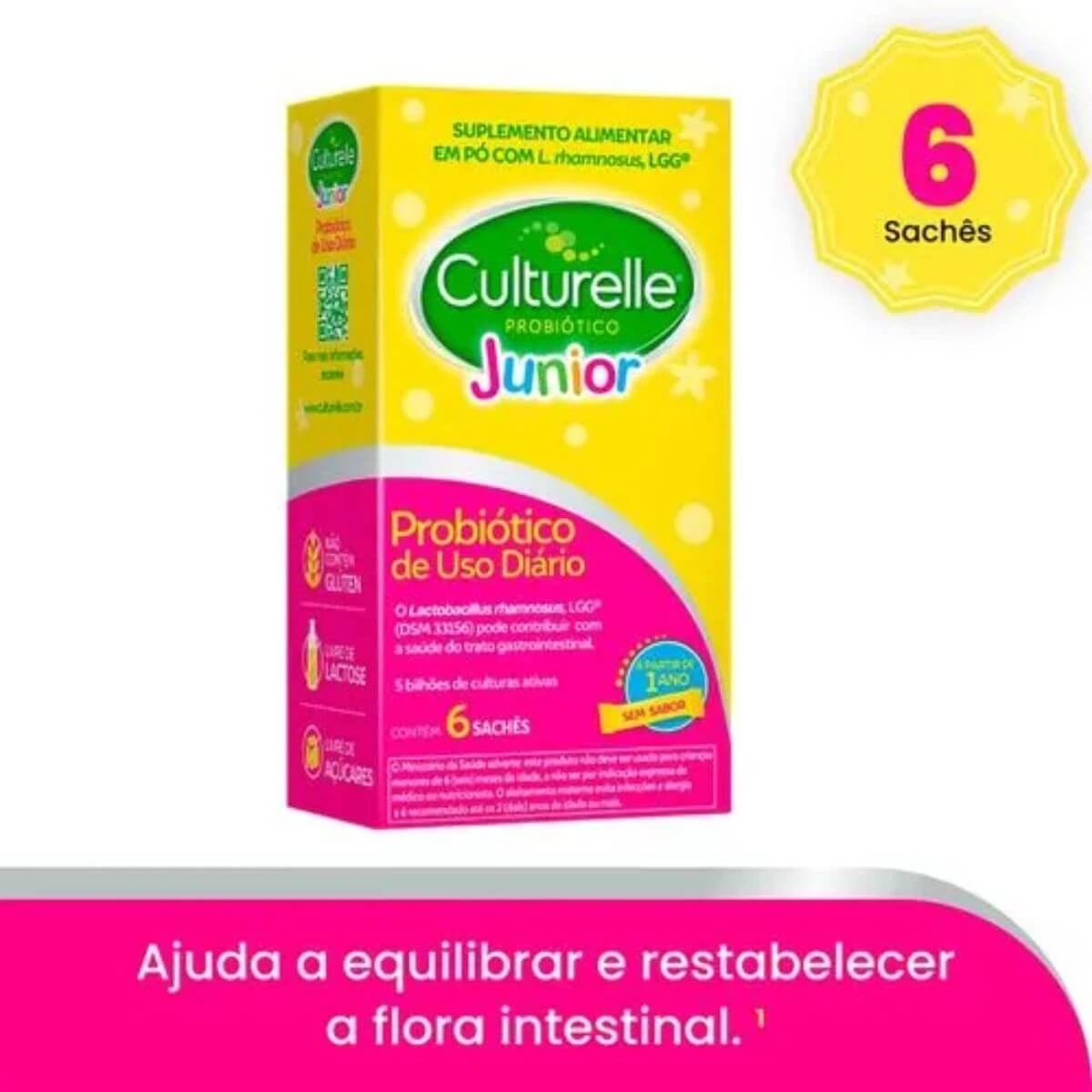 CULTURELLE PROBIOT JR 6 SACHÊS - CELLERA — imagem 2 | Farmácia Resyla