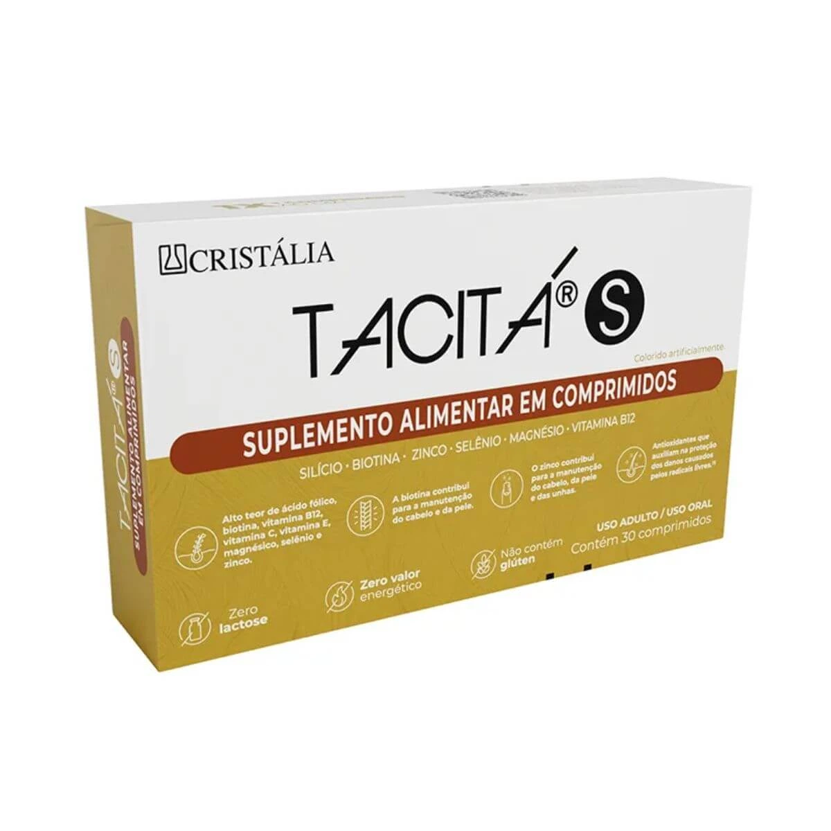 TACITÁ S CABELOS E UNHAS 30CP - CRISTALIA — Cristalia | Farmácia Resyla