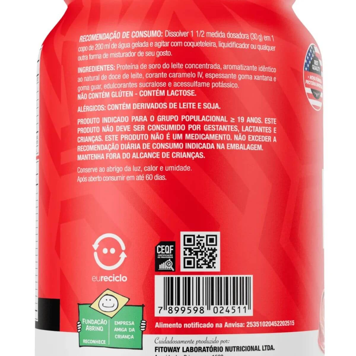 WHEY PROTEIN 100% FTW DOCE DE LEITE 900G — imagem 5 | Farmácia Resyla